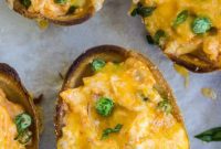 Loaded Buffalo Chicken Boats