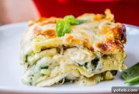Creamy Chicken Pesto Lasagna