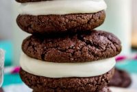 Homemade Cake Mix Oreos with Cream Cheese Filling