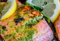 Quick-Fix Salmon with Peppery Arugula Pesto