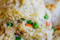 Savory Chicken Pot Pie with Golden Biscuit Crowns