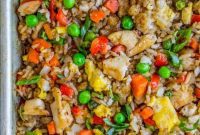 One Pan Baked Chicken Fried Rice