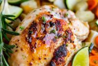 Vibrant Rosemary Lime Chicken Sheet Pan Dinner