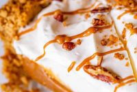 Velvet Dulce de Leche Pie with Toasted Pecan Graham Streusel