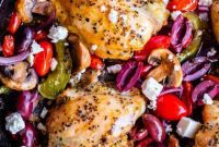 One-Pan Zesty Greek Chicken and Roasted Vegetables