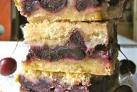 Sweet Cherry Crumble Bars
