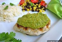Verde Chicken with Avocado-Poblano Cream