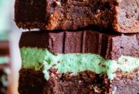 Decadent Mint Chocolate Fudge Brownies