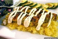 Tuscan Pesto Chicken with Creamy Parmesan Couscous