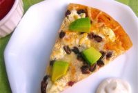Smoky Chipotle Black Bean Pizza with Tangy Goat Cheese and Fresh Avocado