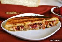 Golden Melted Turkey and Swiss Panini