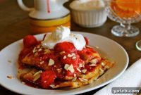 Wholesome Almond Waffles with Zesty Strawberry-Orange Compote