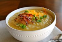 Light and Creamy Potato Cauliflower Soup