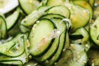 Crisp Asian Cucumber Salad with Tangy Rice Vinaigrette