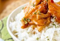 Crockpot Teriyaki Chicken and Rice Bowls