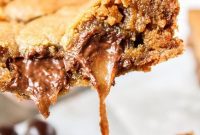 Browned Butter Blondies Swirled with Sea Salt Butterscotch Caramels
