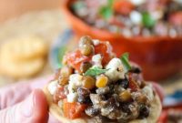 Garden-Fresh Bruschetta with Earthy Lentil Dip