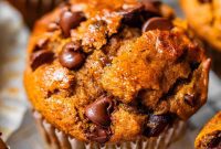 Warm Spiced Pumpkin Chocolate Chip Muffins