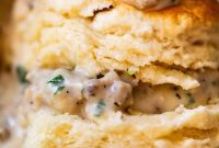Fluffy Biscuits, Savory Gravy