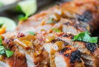 Grilled Peanut-Lime Pork Tenderloin