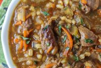 Hearty Slow-Simmered Beef Barley Soup