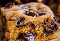 Golden Pumpkin Chocolate Chip Squares
