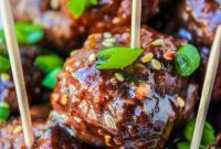 Slow Cooked Raspberry Balsamic Glazed Meatballs