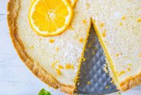 Bright Meyer Lemon Curd Tart on a Golden Shortbread Crust