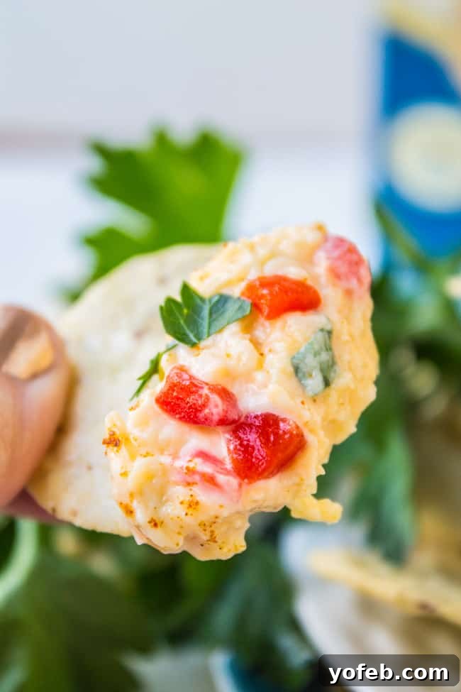 Golden Pimiento Perfection 3 Creamy Pimiento Cheese Dip ready to be served