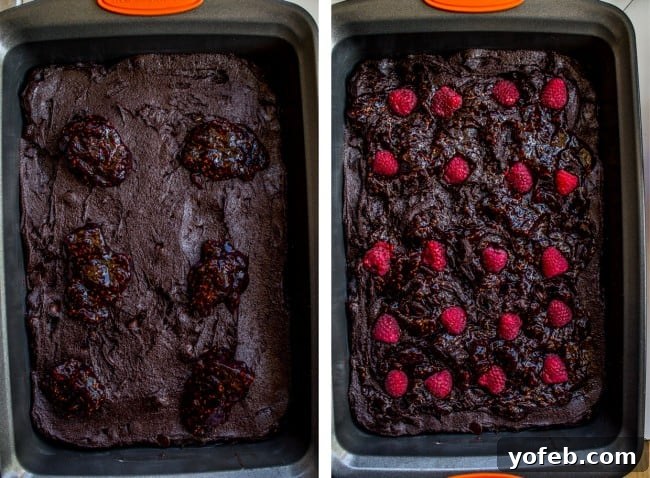Raspberry Almond Streusel Brownies 8 Raspberry Almond Crumb Brownies from The Food Charlatan