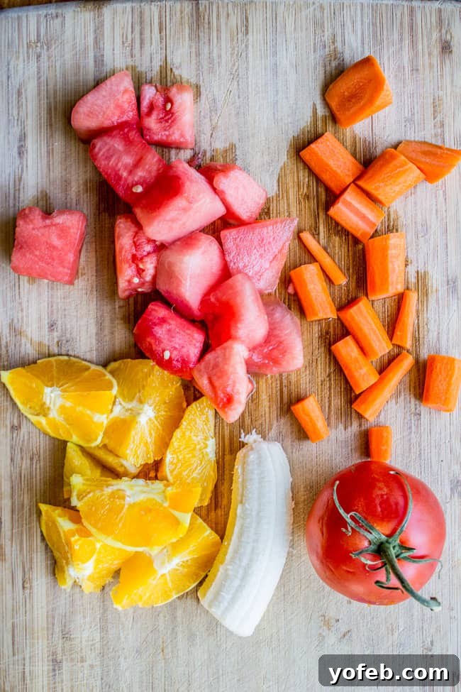 Sun-Kissed Watermelon Orange Smoothie 5 Orange Watermelon Sunshine Smoothie from The Food Charlatan