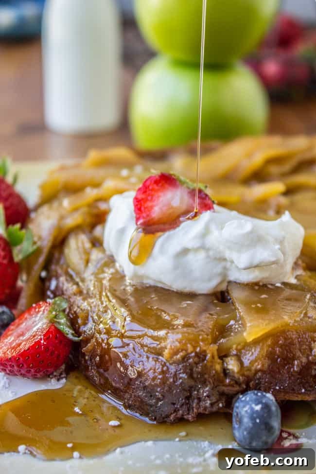 Caramel Apple Upside Down French Toast Bake from The Food Charlatan