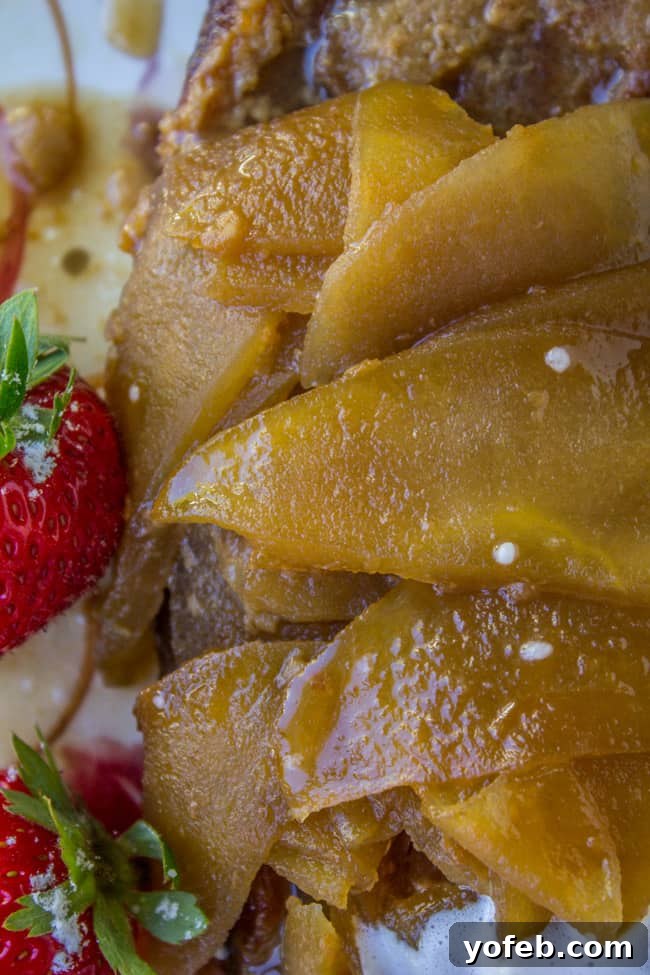 Caramel Apple Upside Down French Toast Bake from The Food Charlatan