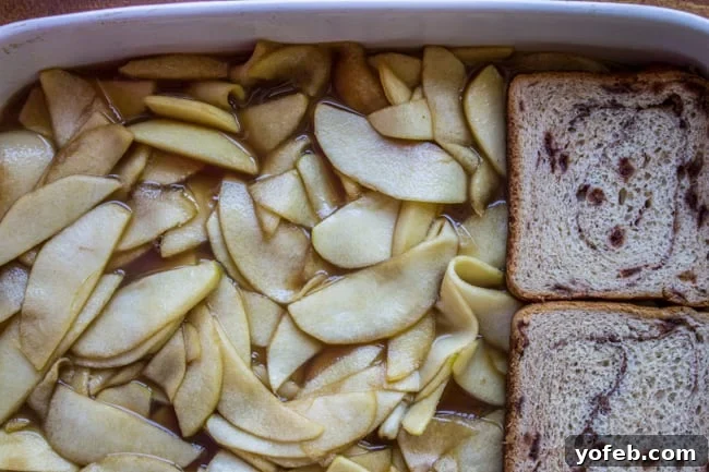 Caramel Apple Upside Down French Toast Bake from The Food Charlatan