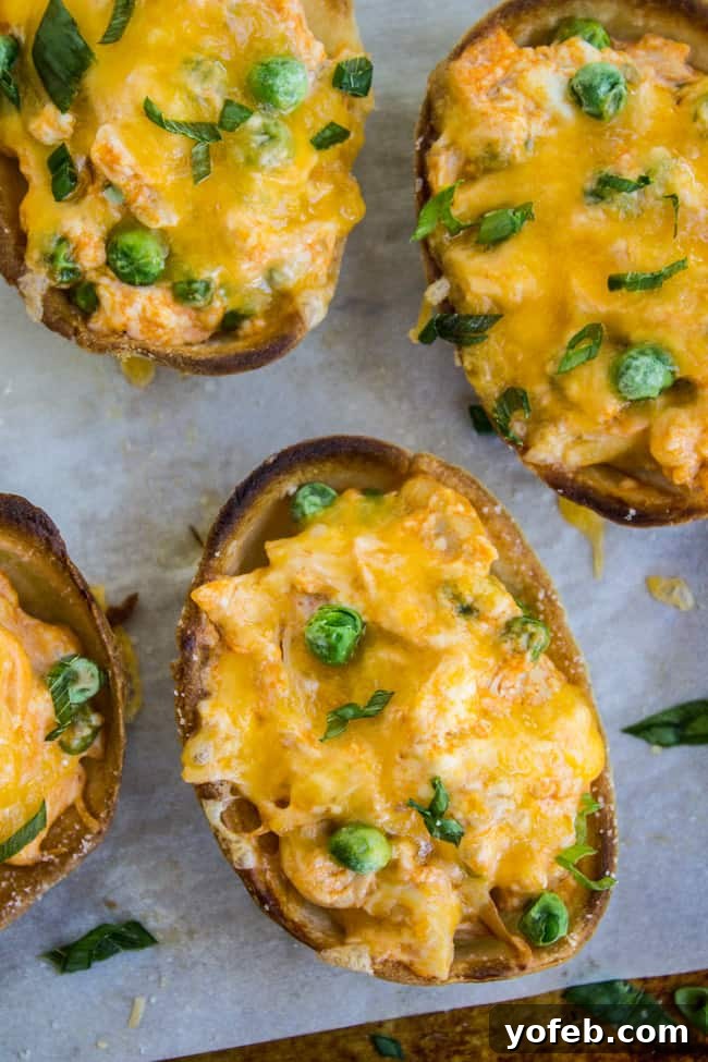 Loaded Buffalo Chicken Boats 13 Cheesy Buffalo Chicken Boats from The Food Charlatan