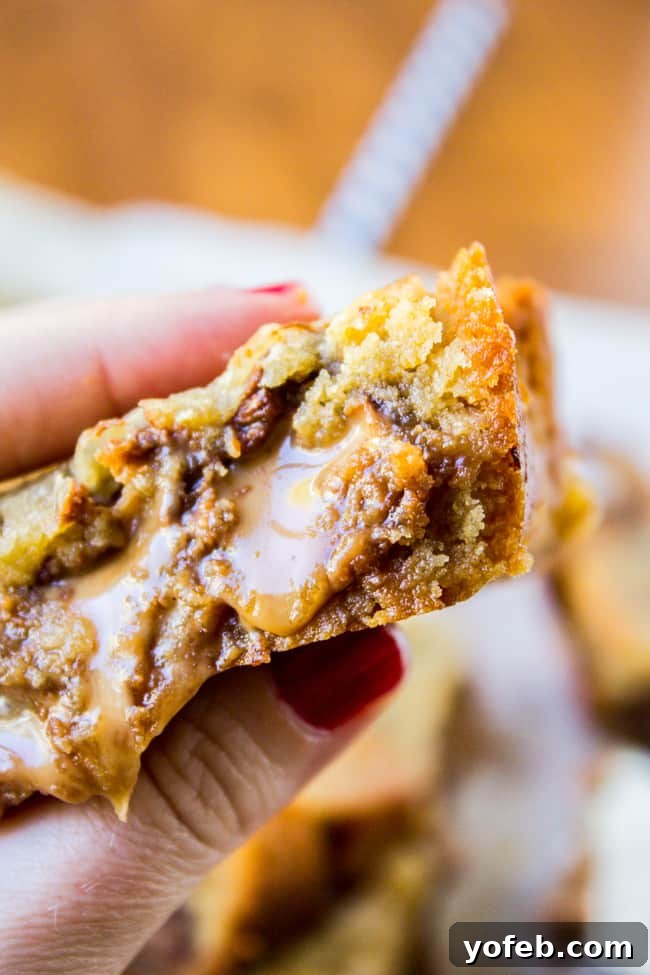 Luscious Caramel Almond Butter Bars 7 Freshly baked Caramely Almond Butter Bars cooling on a rack