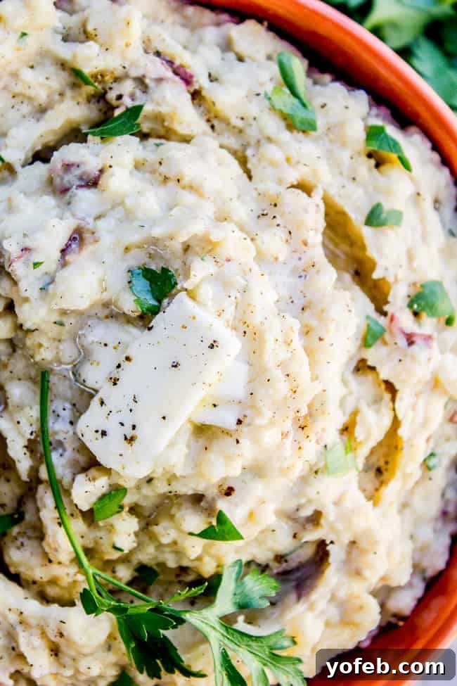 Luscious Slow Cooker Buttermilk Mashed Potatoes 2 Creamy Slow Cooker Buttermilk Mashed Potatoes, perfect for holidays