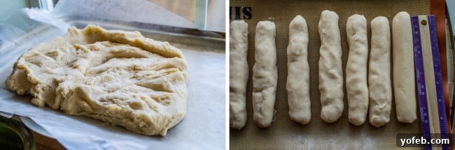 Gourmet Caramel Pecan Nougat Rolls 14 Shaped nougat logs ready for caramel coating