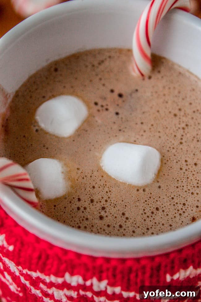 Golden Honey Hot Chocolate Treat for One 8 Preparing Easy Honey Hot Chocolate for One with an immersion blender from The Food Charlatan
