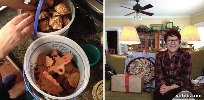 Mint Chocolate Almond Delights 5 A festive spread of homemade cookies and baked goods