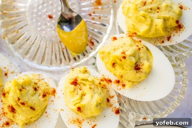 Classic Deviled Eggs from The Food Charlatan