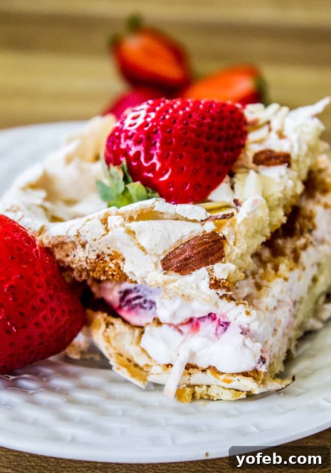 Strawberry Pineapple Meringue Dream Cake 2 Strawberry Pineapple Meringue Cake from The Food Charlatan