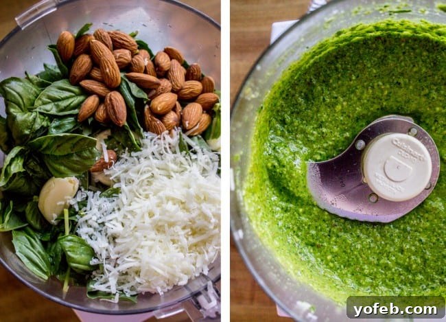 Golden Almond Chicken and Zesty Pesto Pasta 5 Fresh Ingredients for Homemade Pesto