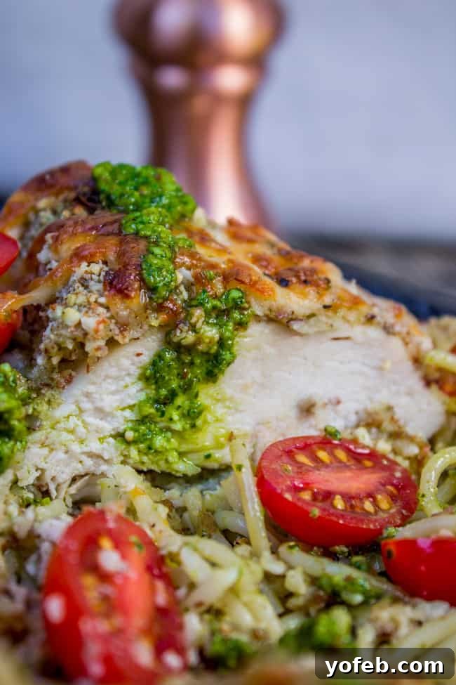 Golden Almond Chicken and Zesty Pesto Pasta 10 Serving Almond-Crusted Chicken with Pesto Pasta