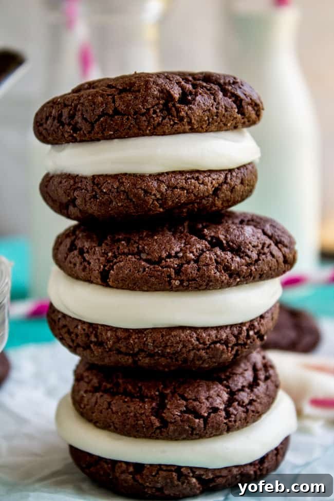 Homemade Cake Mix Oreos with Cream Cheese Filling 3 Delicious Homemade Oreos with creamy cream cheese frosting, baked from a simple cake mix