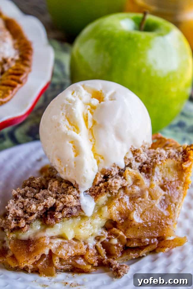 Spiced Apple Custard Pie with Cinnamon Streusel 2 Delicious Apple Custard Pie with Cinnamon Streusel, a perfect fall dessert