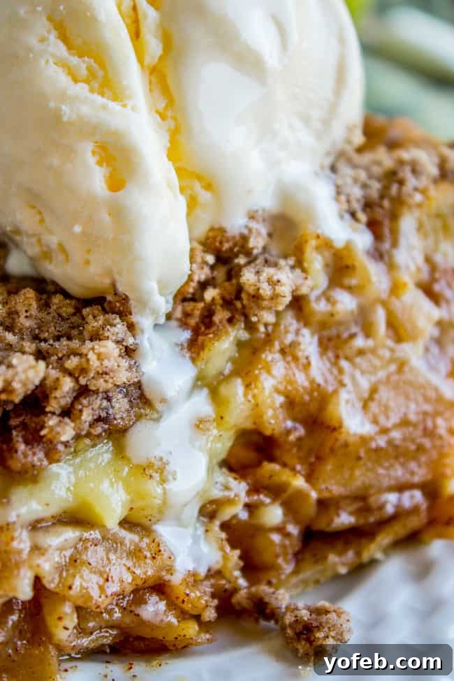 Spiced Apple Custard Pie with Cinnamon Streusel 4 Golden-brown Apple Custard Pie, perfect for cozy evenings