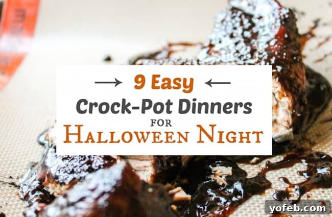 Wicked Easy Halloween Crockpot Feasts 3 9 Easy Crock Pot Dinners for Halloween Night from The Food Charlatan