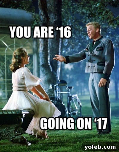 The Food Charlatan's 2016 Roundup: Five Must-Try Recipes 3 Sound of Music '16 going on 17' meme, humorously reflecting on the year 2016 turning into 2017