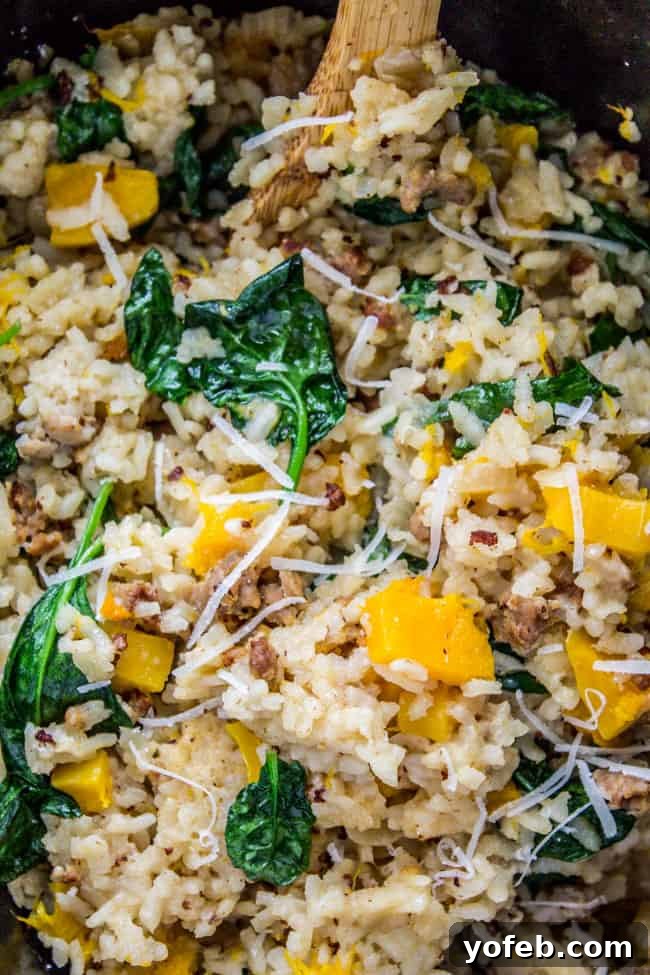 Comforting Slow Cooker Risotto with Italian Sausage Hearty Slow Cooker Risotto with Italian Sausage and Butternut Squash
